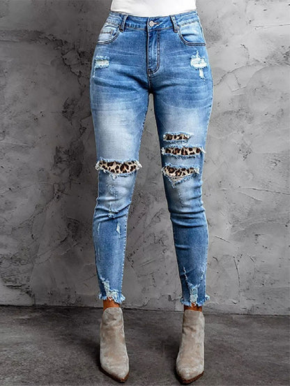 Burrs Tassel Denim Trousers – Vintage-Inspired Cropped Straight-Leg Pants
