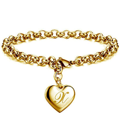Womens Stainless Steel Gold Silver Link Bracelet
