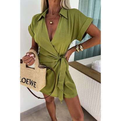 Sporty Turn Down Collar Jumpsuit Casual Streetwear