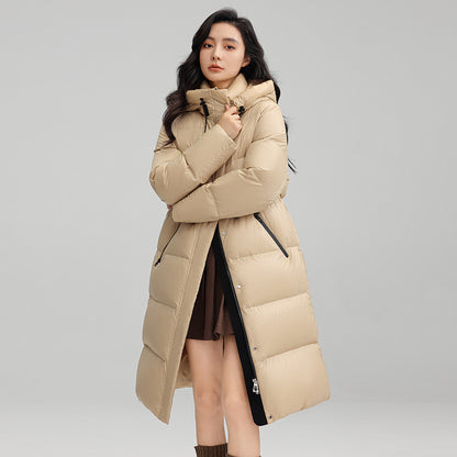 Mid-Length Duck Down Puffer Jackets – Coats for Women Winter & Stylish Outdoor Outfits