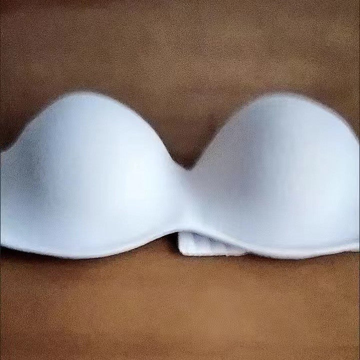 Strapless Half Cup Bra – Invisible Support & Sexy Gathering