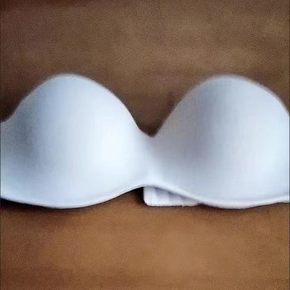 Strapless Half Cup Bra – Invisible Support & Sexy Gathering