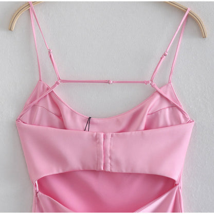 Satin Cami Slip Dress | Elegant Long Dress & Summer Party Outfit for Women