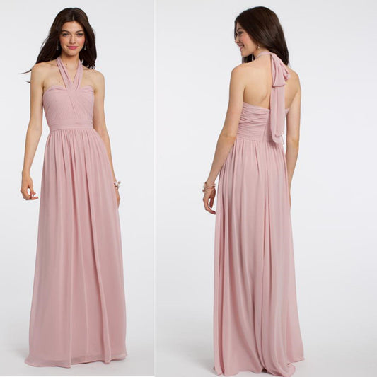 Flowing Chiffon Bridesmaid Dress | Elegant Wedding & Evening Dress for Women