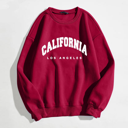 Womens California State Autumn Plush Sweatshirts