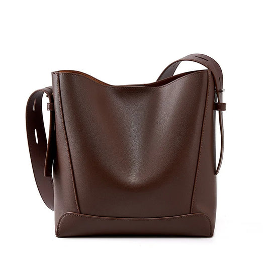 Minimalist Casual Tote Cow Leather Soft