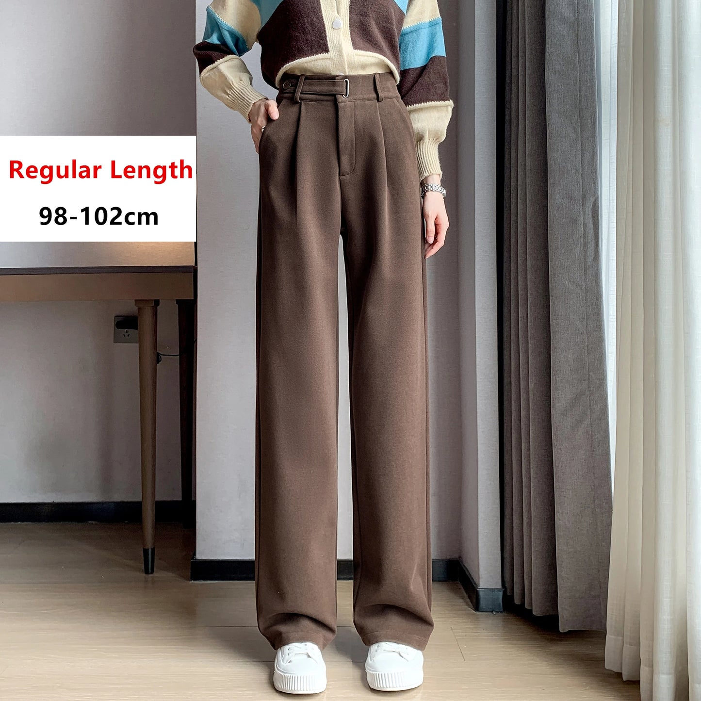 Casual Woolen Loose Pants