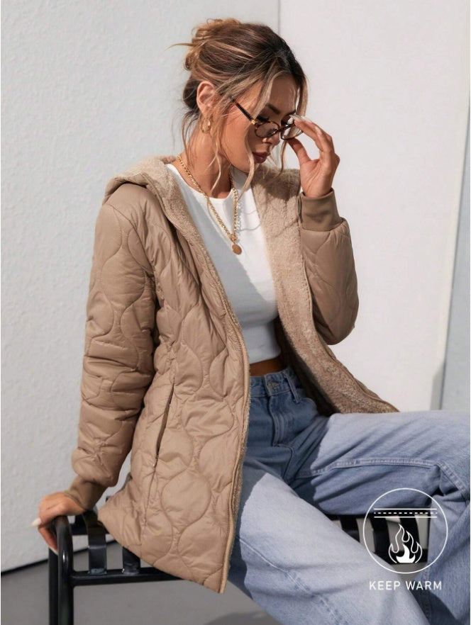 Casual Quilted Loose Hooded Padded Coat – Puffer Jackets for Women Winter & Cozy Outfits