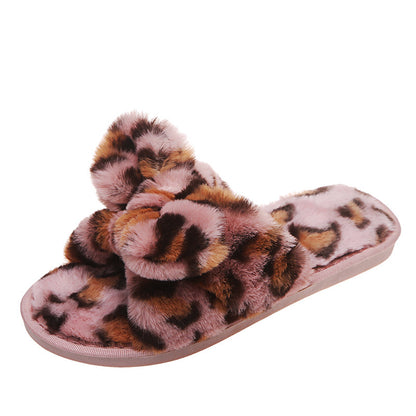 Leopard Print Metal Decoration Women Sandals