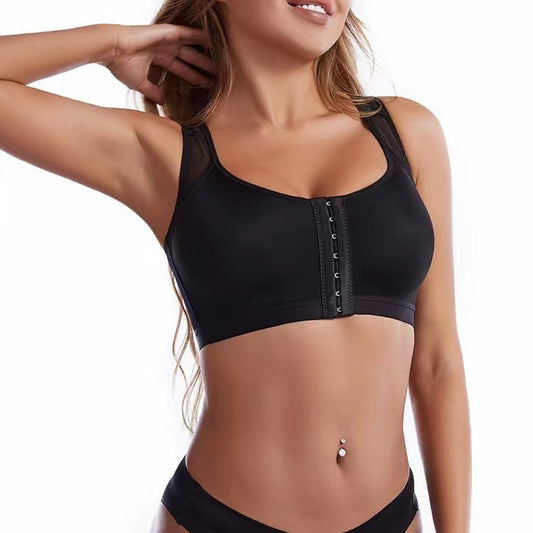 Front Closure Sports Bra – Vest Style & Customizable Fit