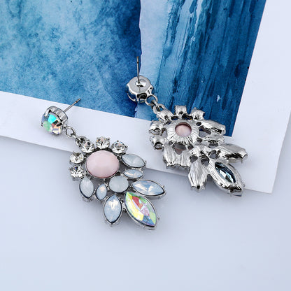 Earrings Geometric Crystal-Inspired Alloy Minimalist Design Jewelry Trend 2025