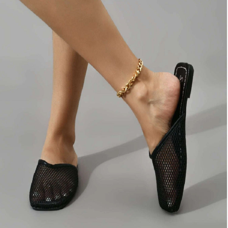 New Fashionable Air Mesh Flat Slippers