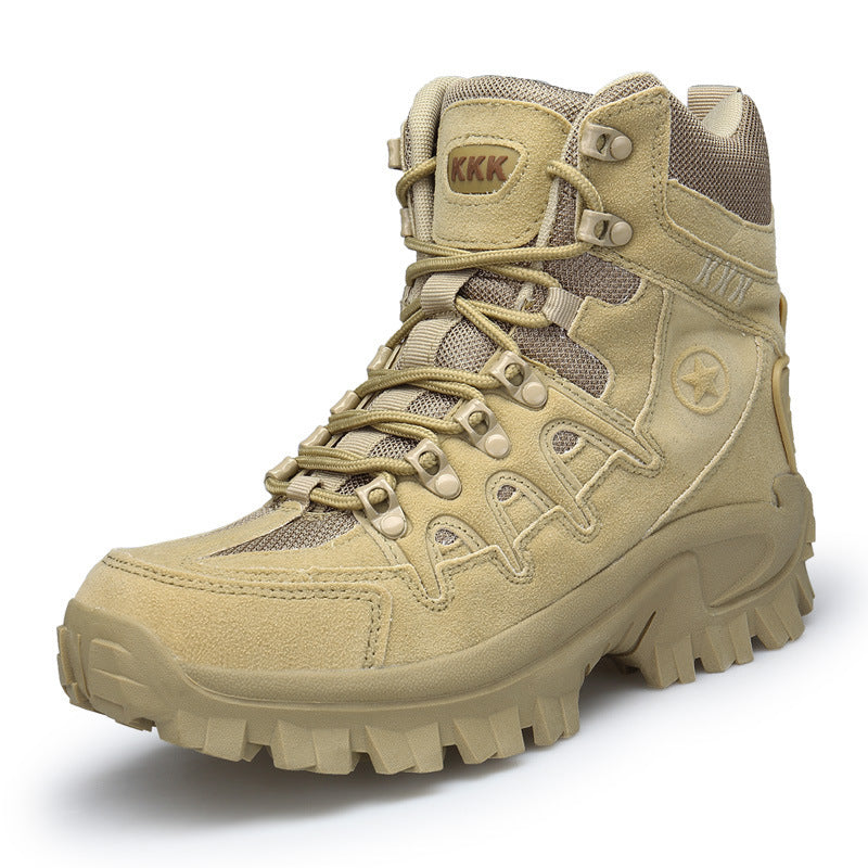 Unisex High-Top Military Combat Boots | Suede Hiking, Camping & Tactical Outdoor Boots