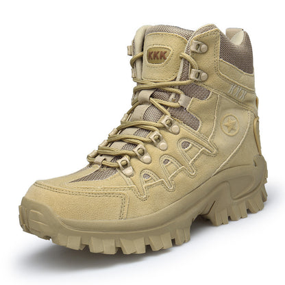 Unisex High-Top Military Combat Boots | Suede Hiking, Camping & Tactical Outdoor Boots