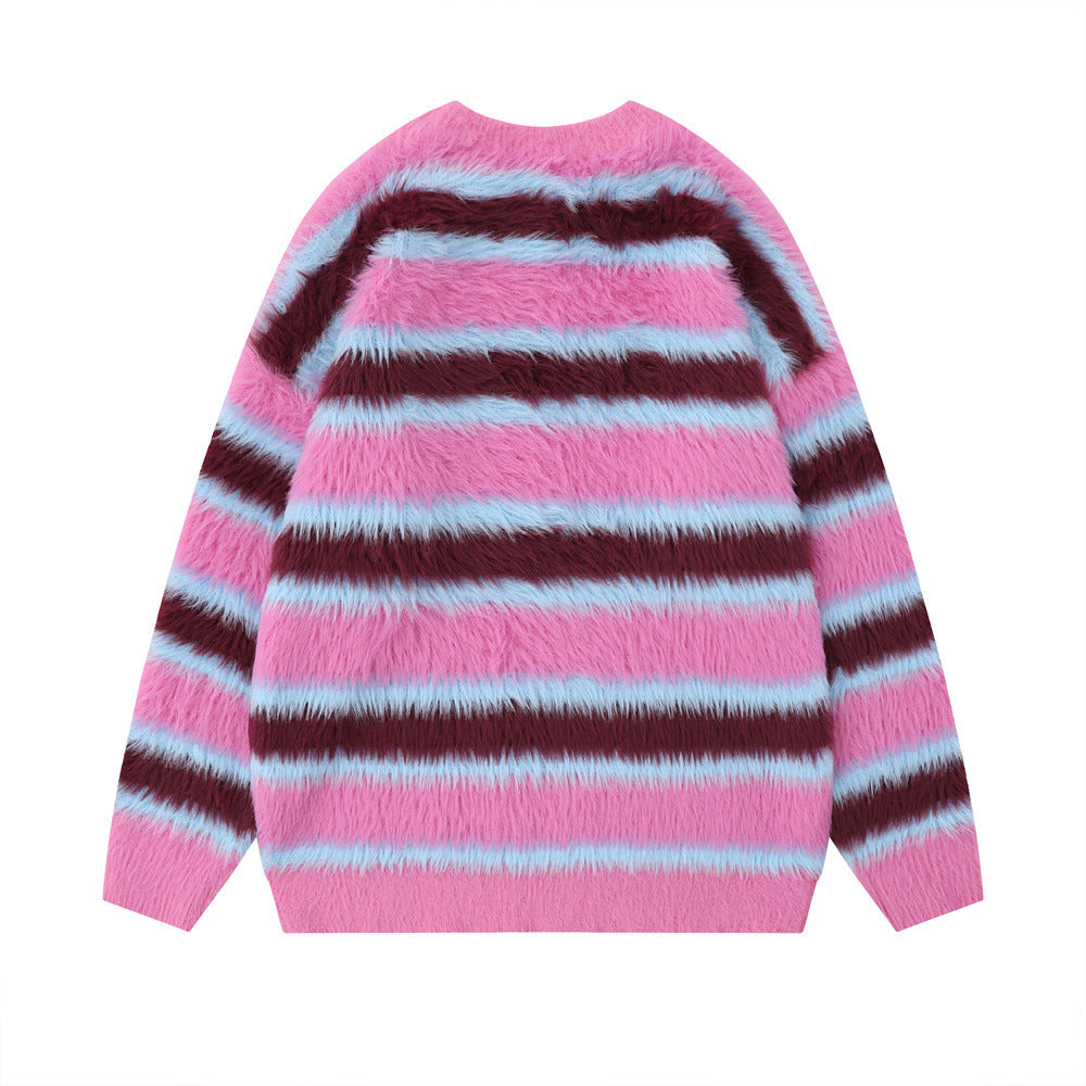 Women’s Round-Neck Fleece Sweater – Lightweight Nylon Pullover