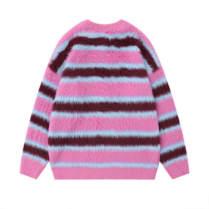 Women’s Round-Neck Fleece Sweater – Lightweight Nylon Pullover