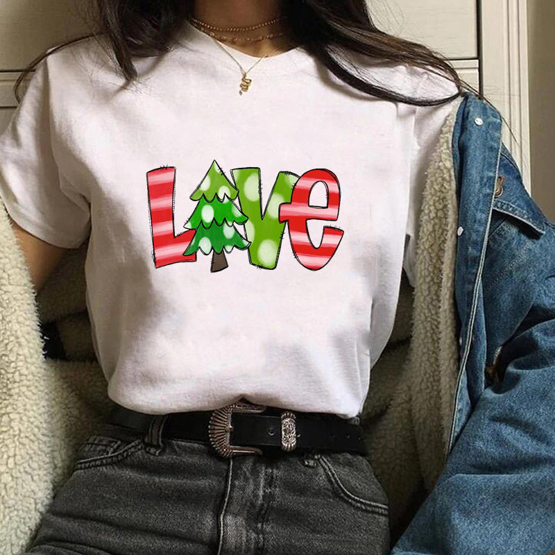 Christmas-Themed Holiday Tops – Unisex Short Sleeve Modal T-Shirts, Festive Casual Outfit