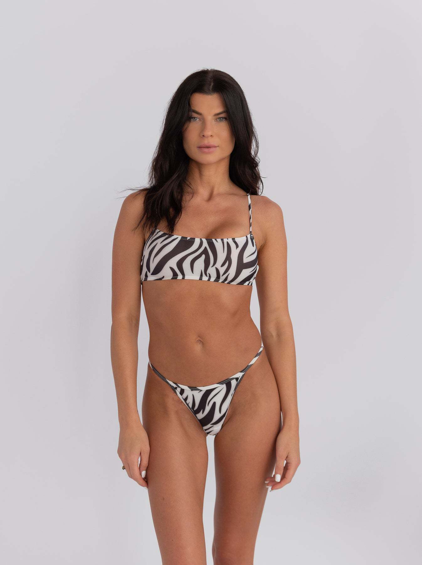Striped Banded Bikini Set for Women | Chic Summer Swimwear