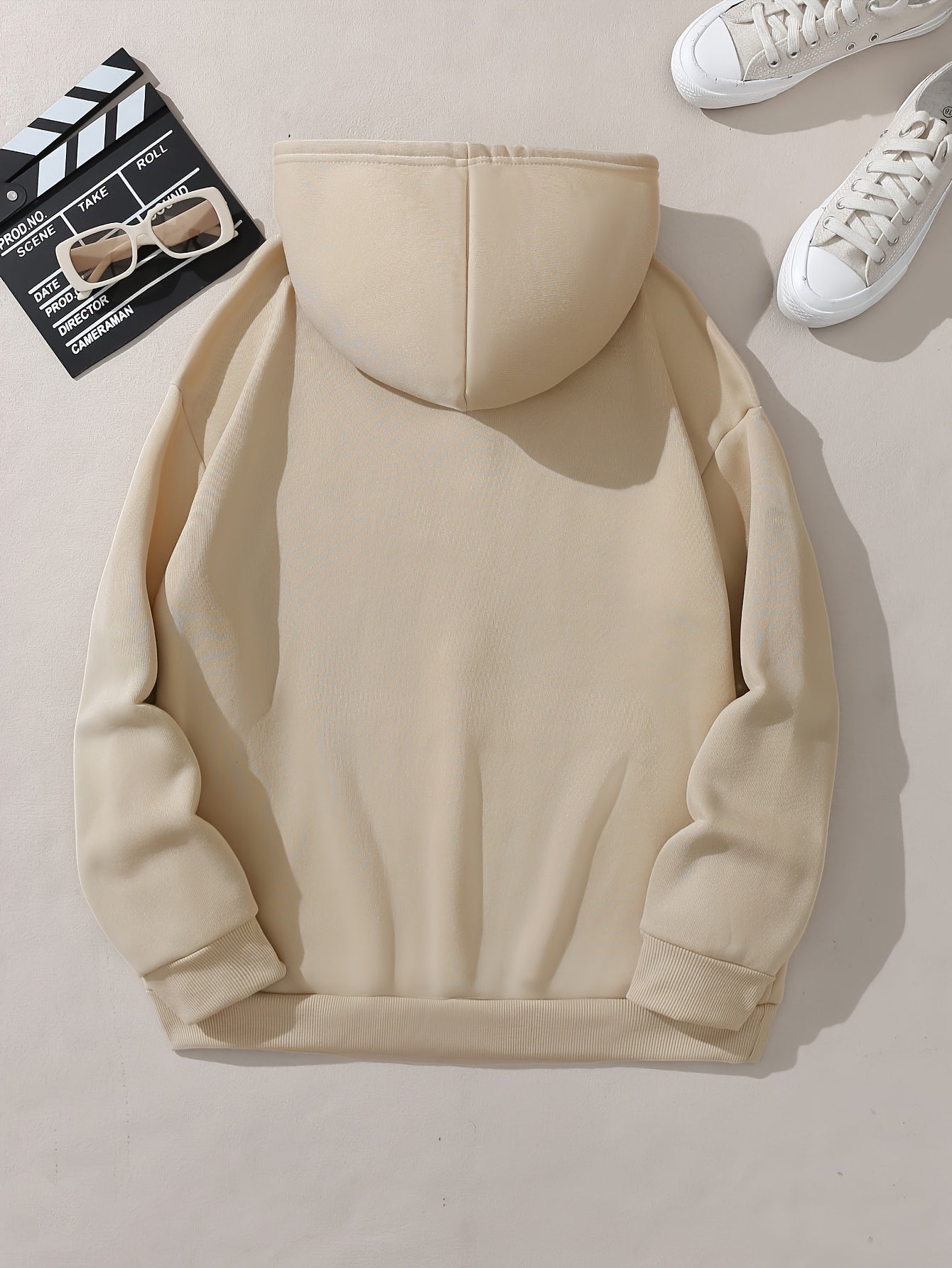 Plus Size CRAZY Print Hoodie – Women’s Casual Pullover Sweatshirt with Kangaroo Pocket for Fall/Winter