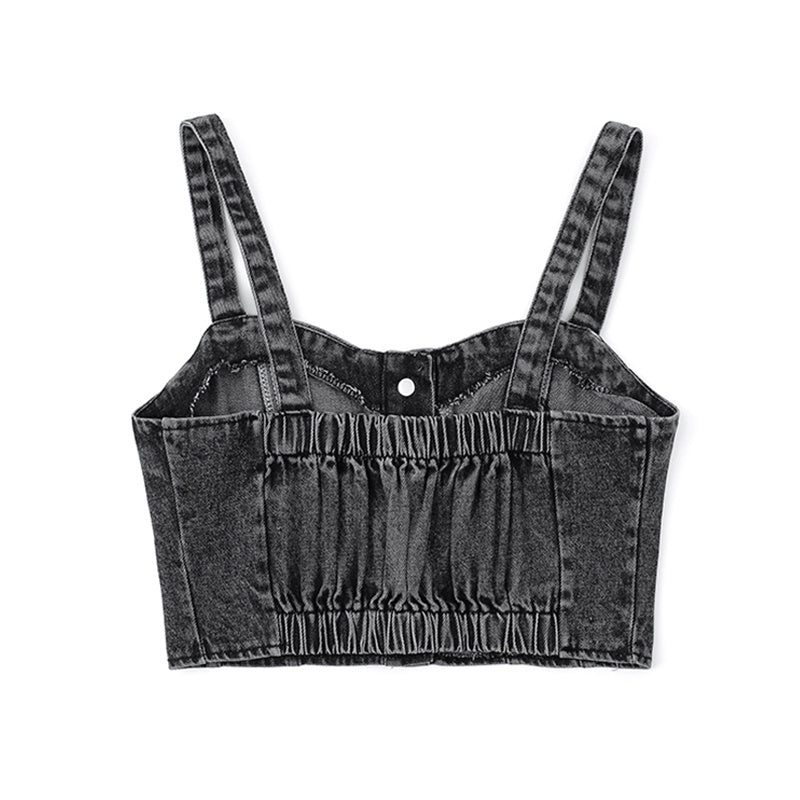 High Waist Cropped Crop Top – Sleek Summer Streetwear for Women