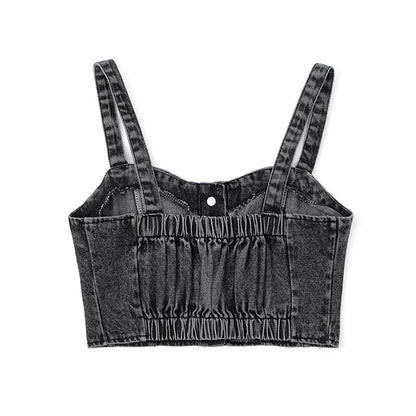 High Waist Cropped Crop Top – Sleek Summer Streetwear for Women