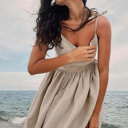 V-Neck Spaghetti Strap Maxi Dress | Elegant Summer Long Dress & Sundress for Women