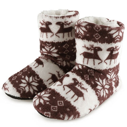 Winter Fur Slippers for Women – Cozy Indoor Holiday Footwear