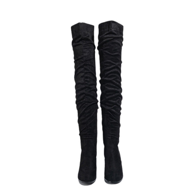 Suede Over the Knee Boots for Women | Chic High Boots Outfit Winter 2025