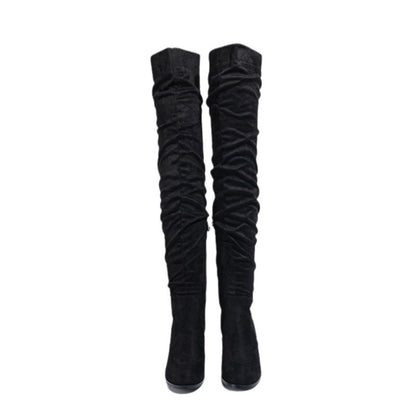 Suede Over the Knee Boots for Women | Chic High Boots Outfit Winter 2025