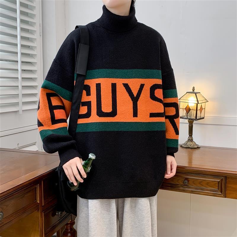 Unisex Thick Turtleneck Pullover – Casual American Style Sweater
