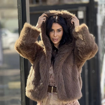 New Arrival Winter Mid Length Women Hooded Coats