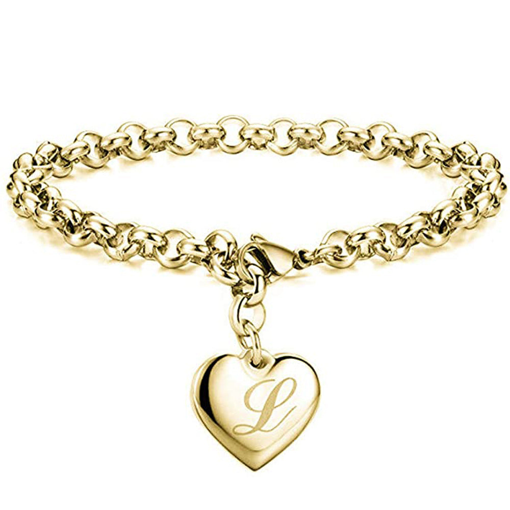 Womens Stainless Steel Gold Silver Link Bracelet