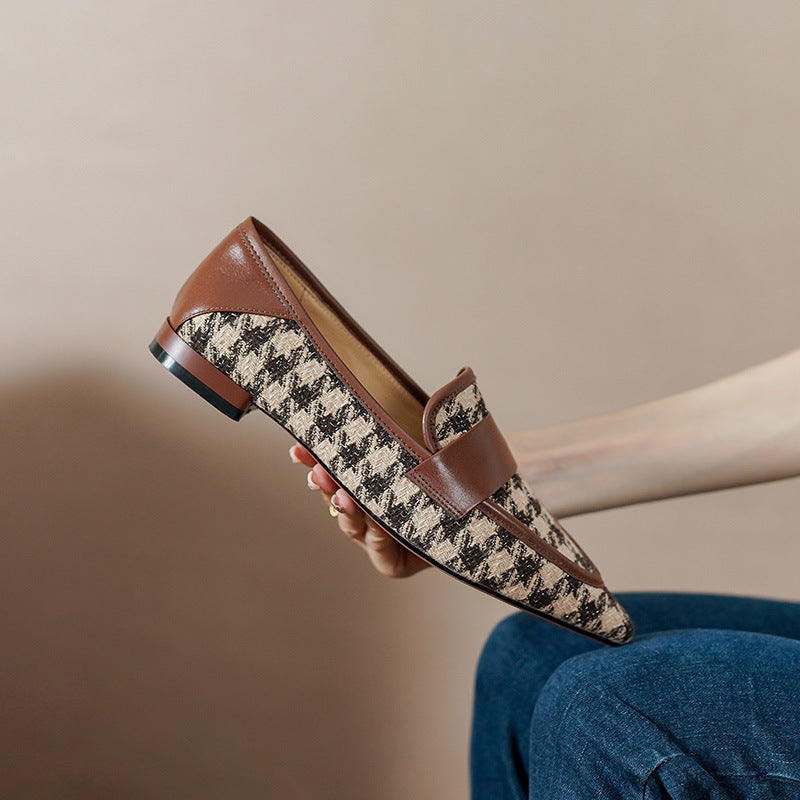 Classic Elegant Style Low Heel Women Loafer Shoes