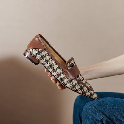 Classic Elegant Style Low Heel Women Loafer Shoes