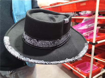 Western Style Steer Skull Print Adjustable Hat