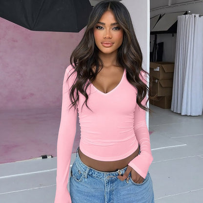 Solid Color Women S Cotton T Shirt Running Yoga Fitness Crop Top Comfortable Fashion Tee For Summer