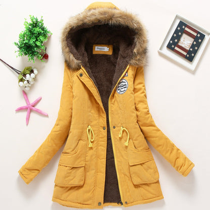 High Quality Casual Long Sleeve Cotton Women Winter Outwear Coats