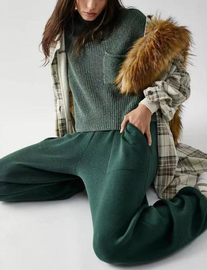 Sleeveless Top & Loose Pants Two-Piece Outfit Set | Casual Summer Vibes Style 2025