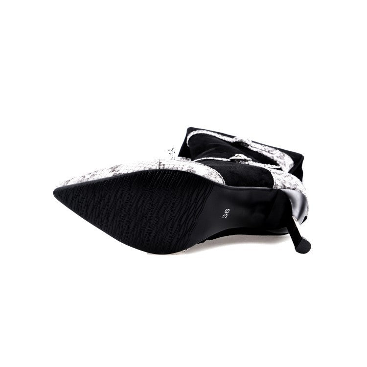 Sexy Knee High Boots for Women | PU Leather & Velvet Lined High Heel Boots