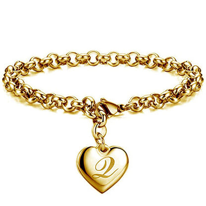Womens Stainless Steel Gold Silver Link Bracelet