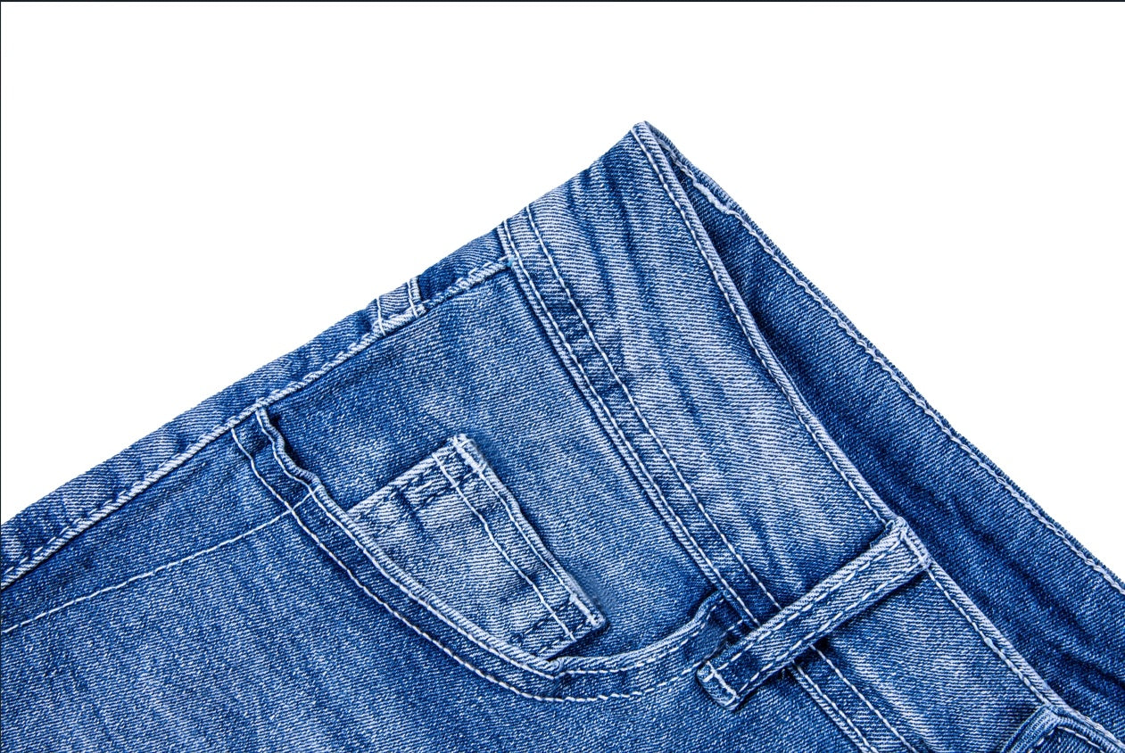 Ripped Mid-High Rise Denim Shorts Women – Edgy Summer Streetwear Outfit