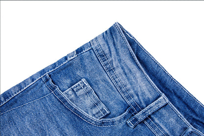 Ripped Mid-High Rise Denim Shorts Women – Edgy Summer Streetwear Outfit