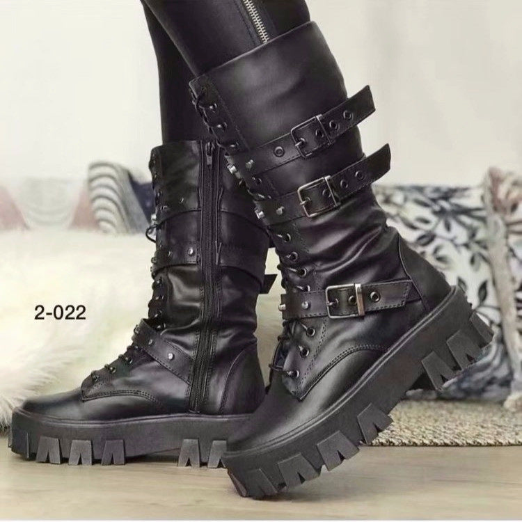 Elastic Women Elegant Winter Mid Claf Boots