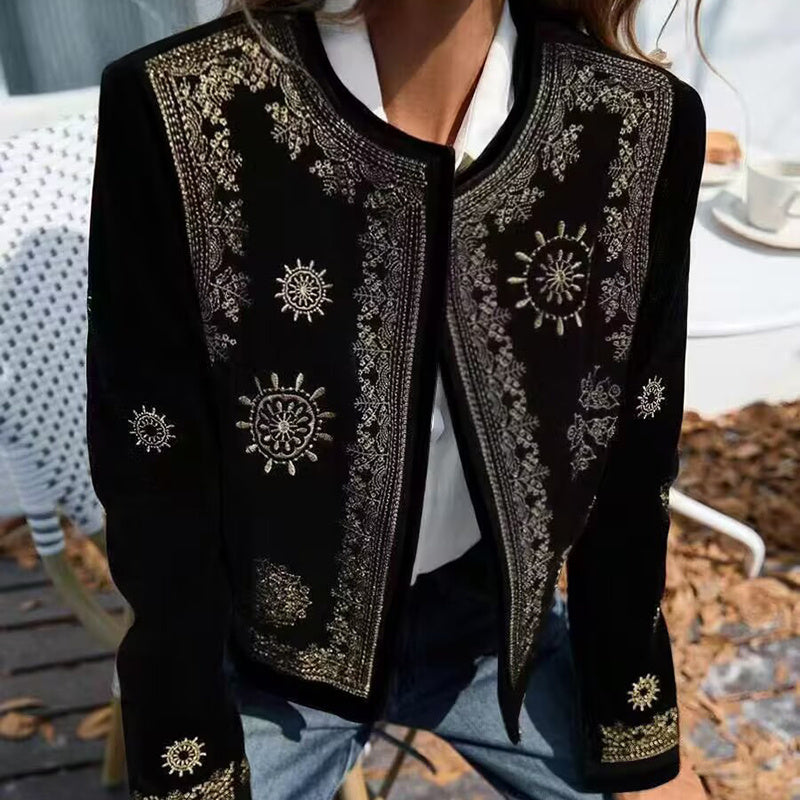 Lightweight Floral Print Casual Long Sleeve Jacket
