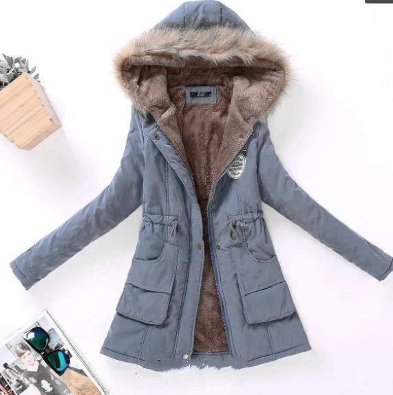 High Quality Casual Long Sleeve Cotton Women Winter Outwear Coats