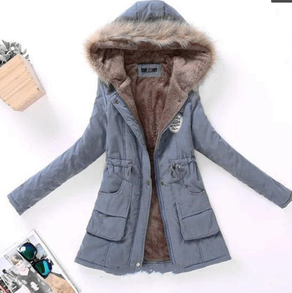 High Quality Casual Long Sleeve Cotton Women Winter Outwear Coats