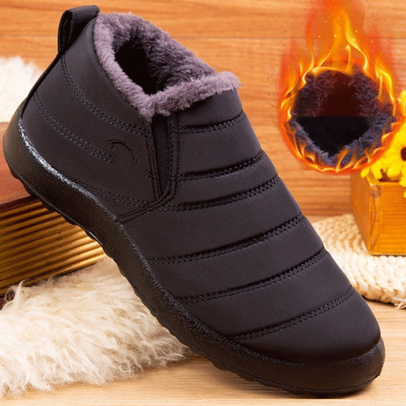 Plus-Size Ankle Boots for Women & Men | Flat Heel Waterproof Winter Boots with Anti-Slip Sole