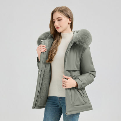 New Thick Glossy Puffer Padded Down Coat For Women