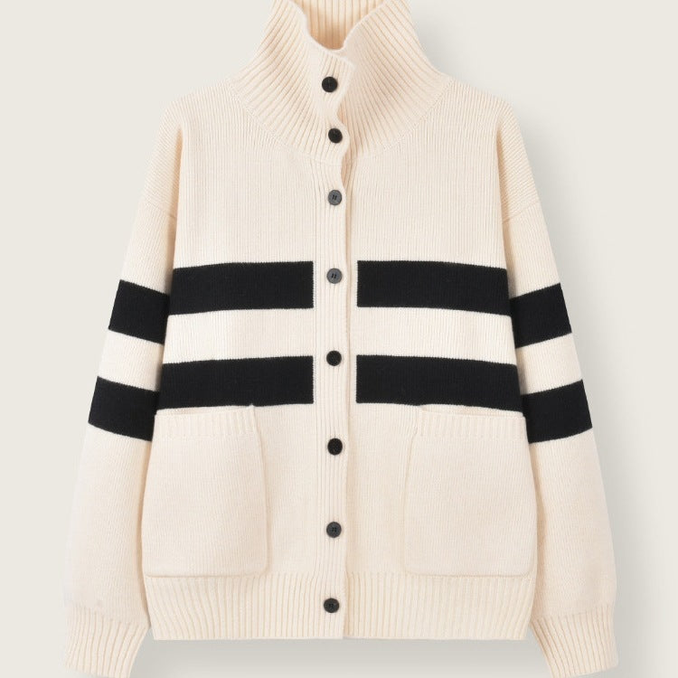 Cozy Chic: Loose Knitted Cardigan for Effortless Everyday Style