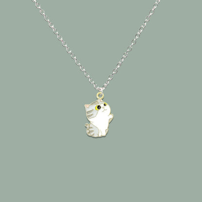 My Sweet Cat Dog Kitten Puppy Shaped Pendant Necklaces